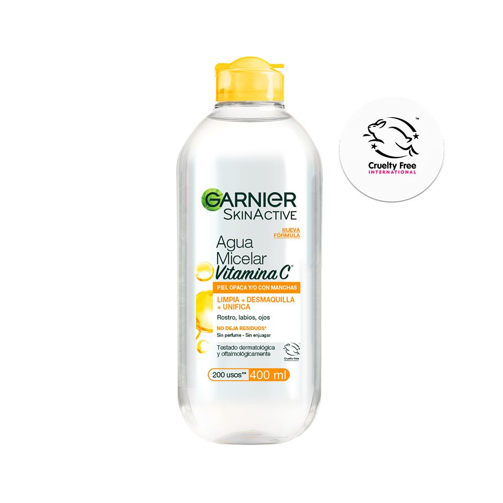 Agua micelar Garnier con Vitamina C